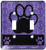 3dRose lsp259062 Cheetah Print Paw In Purple Double Toggle Switch