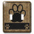 3dRose lsp259072 Cheetah Print Paw Toggle Switch Multicolor