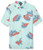 Volcom Mens Bermuda Short Sleeve Button Down Shirt Resin Blue Large