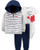Carters 3Piece Babyboy Little Jacket Set NavyWhite Crab nb
