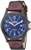 Timex Mens TWF3C8410 Expedition Acadia BlackBrownBlue LeatherNylon Strap Watch