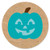 Big Dot of Happiness Teal Pumpkin  Halloween Allergy Friendly Trick or Trinket Circle Sticker Labels  24 Count