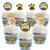 Big Dot of Happiness Baby Boy Teddy Bear  Cupcake Decoration  Baby Shower Cupcake Wrappers and Treat Picks Kit  Set of 24