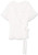 Calvin Klein Womens Wrap Top with Ruffle Sleeve Soft White Extra Large