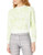 Calvin Klein Womens Cobra Print Calvin Logo Mock Neck Pullover iced Lime Combo XLarge