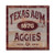 NCAA Legacy Texas AM Aggies Wood Plank Square 17x17 One Size Wood