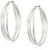 Lucky Brand Jewelry Twisted Hoop Earrings Silver One Size JWEL5592