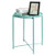 danpinera Side Table Round Metal Outdoor Side Table Small Sofa End Table Indoor Accent Table Round Metal Coffee Table Waterproof Removable Tray Table for Living Room Bedroom Balcony Office Mint Blue