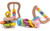 Promise Babe Montessori Wooden Rattle Teether 4PC Preschool Educational Toys Baby Grasping Toy Perfect Toddler Shower Gift