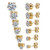 6 Pairs 18K Gold Plated CZ Stud Earrings Simulated Diamond Round Cubic Zirconia Ear Stud Set 3mm8mm Gold 6 Pairs 18K Gold Plated CZ Stud Earrings Simulated Diamond Round Cubic Zirconia Ear Stud Set 3mm8mm Gold