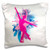 3dRose pc_219641_1 Ballerina Dancing in Pink Pillow Case, 16" x 16"