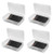 ADVANTUS Polypropylene Pencil Box with Lid, 8.5 x 5.5 x 2.5 Inches, Clear, Sold As 4 Packs (34104)
