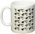 3dRose Cute Sheep Print Mug 11Ounce Black and Grey