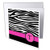 Letter T black and white zebra stripes animal print  Greeting Cards 6 x 6 inches set of 12 gc1542912
