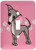 3dRose Lsp120911 Cute Italian Greyhound Grey Pink Pawprint Background Single Toggle Switch