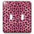 3dRose LLC lsp203412 Pink Cheetah Animal Print Double Toggle Switch