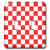 3dRose LLC lsp204292 Red and White Checkered Print Double Toggle Switch