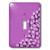 3dRose lsp253621 Pretty Purple Flower Blossom Print Toggle Switch MultiColor