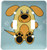 3dRose lsp254102 Cute Brown Puppy Dog Double Toggle Switch