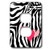 3dRose lsp260936 Pink Hearts Zebra Print Outlet Cover MultiColor