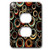 3dRose lsp290746 Retro Circles 2 Plug Outlet Cover