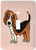 3dRose lsp355431 Cute Beagle Cartoon Dog Pink with Pawprints Single Toggle Switch