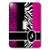 3dRose lsp356281 Elegant Animal Print Monogram  Hot S Single Toggle Switch Pink