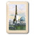 3dRose lsp389161 Lovely Old Paris Scene With Eiffel Tower and Riverboats Single Toggle Switch
