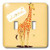 3dRose lsp544182Orange GiraffeLoveCute AnimalsFun ArtDouble Toggle Switch