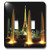 3dRose LLC lsp551942 Eiffel Tower Nighttime Double Toggle Switch