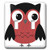 3dRose lsp610282 Cute Ruby Red Diamond Patterned Owl Double Toggle Switch