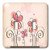 3dRose lsp661402Cute Growing Four Petal Flowers In Pink Double Toggle Switch