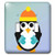 3dRose lsp792752 Cute Winter Penguin Double Toggle Switch