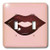 3dRose lsp1016822One Set Of Cute Deep Pink Shiny Lips Double Toggle Switch Multicolor