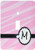 3dRose LLC lsp1521451 Monogram Letter M Pink Zebra Print Chic Girly Art Single Toggle Switch