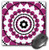 3dRose LLC 8 x 8 x 025 Inches Mouse Pad Purple Retro Circles on WhiteBlack mp441951