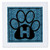 3dRose qs259151 Letter H Blue Cheetah Print Cat Paw Quilt Square 10 by 10Inch 3dRose qs259151 Letter H Blue Cheetah Print Cat Paw Quilt Square 10 by 10Inch