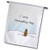 3dRose fl2043272Print of I Love Groundhog Day Cartoon Garden Flag 18 x 27