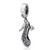 SOUKISS 925 Sterling Silver Clear Pave High Heel Dangling Charm Bead for Bracelet