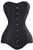 KIWI RATA Womens Hourglass Longline Overbust Corset Steel Boned Long Torso Waist Training BustierBlackXXLargeBlack