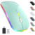 ?Upgrade? LED Wireless Mouse Slim Silent Mouse 24G Portable Mobile Optical Office Mouse with USB  Typec Receiver 3 Adjustable DPI Levels for Notebook PC Laptop Computer MacBook Mint Green
