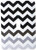 3dRose lsp_163956_1 Chevron ombre, black, gray. White - Single Toggle Switch