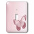 3dRose lsp_202298_1 Pink Hearts Butterfly Single Toggle Switch
