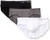 Calvin Klein Mens Underwear CK One Micro Hip Briefs WhiteBlackGrey Sky XL