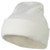 12 Inch Long Knitted Beanie  White OSFM