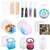 Toolly 37Pcs Silicone Molds Resin Epoxy Resin Casting Art Molds for DIY Cup Pen Soap Candle Holder Ashtray Flower Pot Coaster Pendant Cylinder Cuboid Hexagon Round Molds