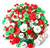 Greentime 700 PCS Resin Chiristmas Buttons Assorted Buttons 2 and 4 Holes Round Craft for Christmas Party Decorations Sewing DIY Crafts Childrens Manual Button PaintingDIY Handmade Ornament