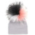 GZHilovingL 03 Months Baby Hats Newborn Infant Beanie with Real Fur Pom Pom Spring