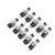 Yosoo 10pcs Mini Micro Push button Lockless Momentary ONOFF Switch Black