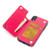 iPhone Xs Wallet Case?Premium PU Leather Kickstand Card Slots Case Double Magnetic Clasp and Durable Shockproof Cover (iPhone Xs Rose Red)